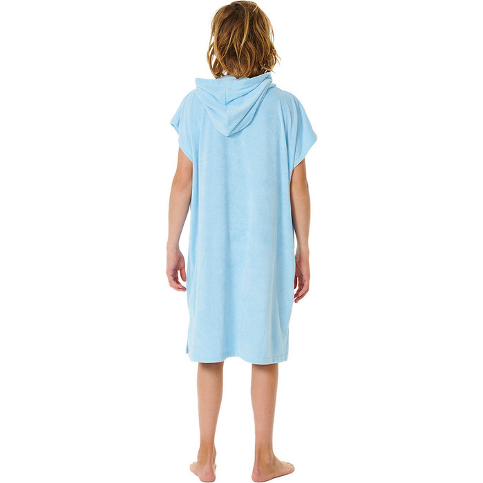 2023 Rip Curl Junior Brand Hooded Towel Changing Robe / Poncho 007BTO - Cool Blue